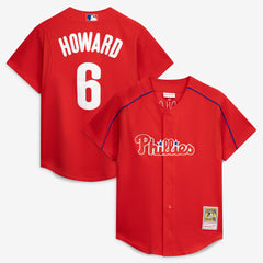 Ryan Howard Philadelphia Phillies Mitchell & Ness Cooperstown Collection Batting Practice Jersey – Red | MLB Discount
