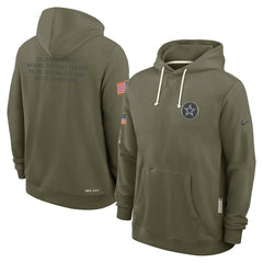 Dallas Cowboys Nike 2025 Salute to Service Sideline Standard Issue Dri-FIT Hoodie