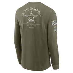 Dallas Cowboys Nike 2025 Salute to Service Sideline Long Sleeve T-Shirt