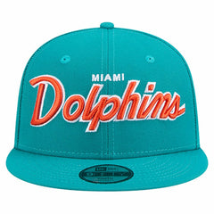 Miami Dolphins New Era Youth Main Script 9FIFTY Snapback Hat