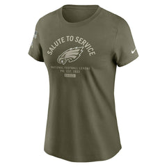 Philadelphia Eagles Nike Women's 2025 Salute to Service Sideline T-Shirt