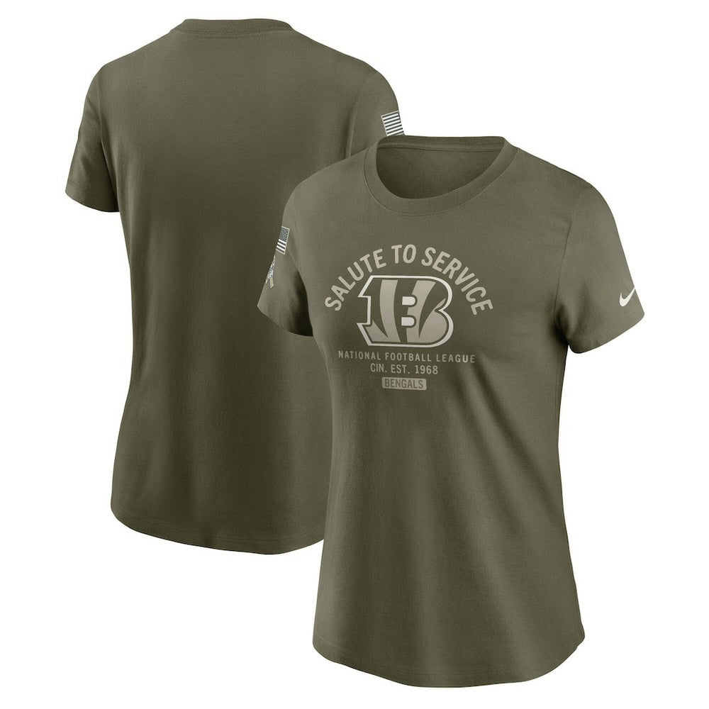 Cincinnati Bengals Nike Women's 2025 Salute to Service Sideline T-Shirt