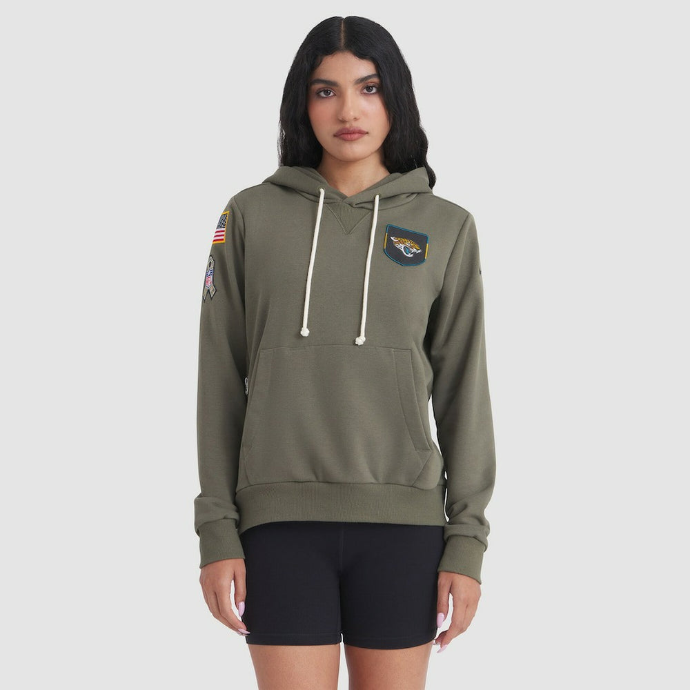 Jacksonville Jaguars Nike Women's 2025 Salute to Service Sideline Standard Issue Dri-FIT Hoodie