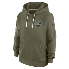 Las Vegas Raiders Nike Women's 2025 Salute to Service Sideline Standard Issue Dri-FIT Hoodie