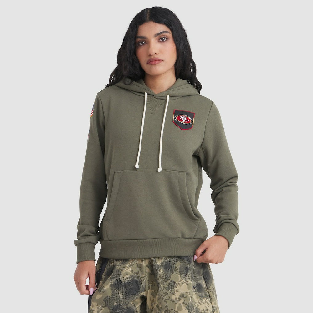 San Francisco 49ers Nike Women's 2025 Salute to Service Sideline Standard Issue Dri-FIT Hoodie