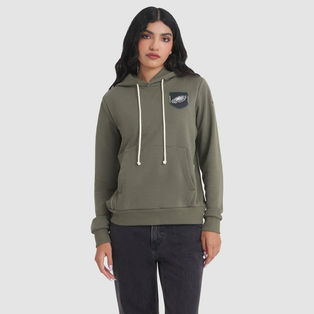 Philadelphia Eagles Nike Women's 2025 Salute to Service Sideline Standard Issue Dri-FIT Hoodie