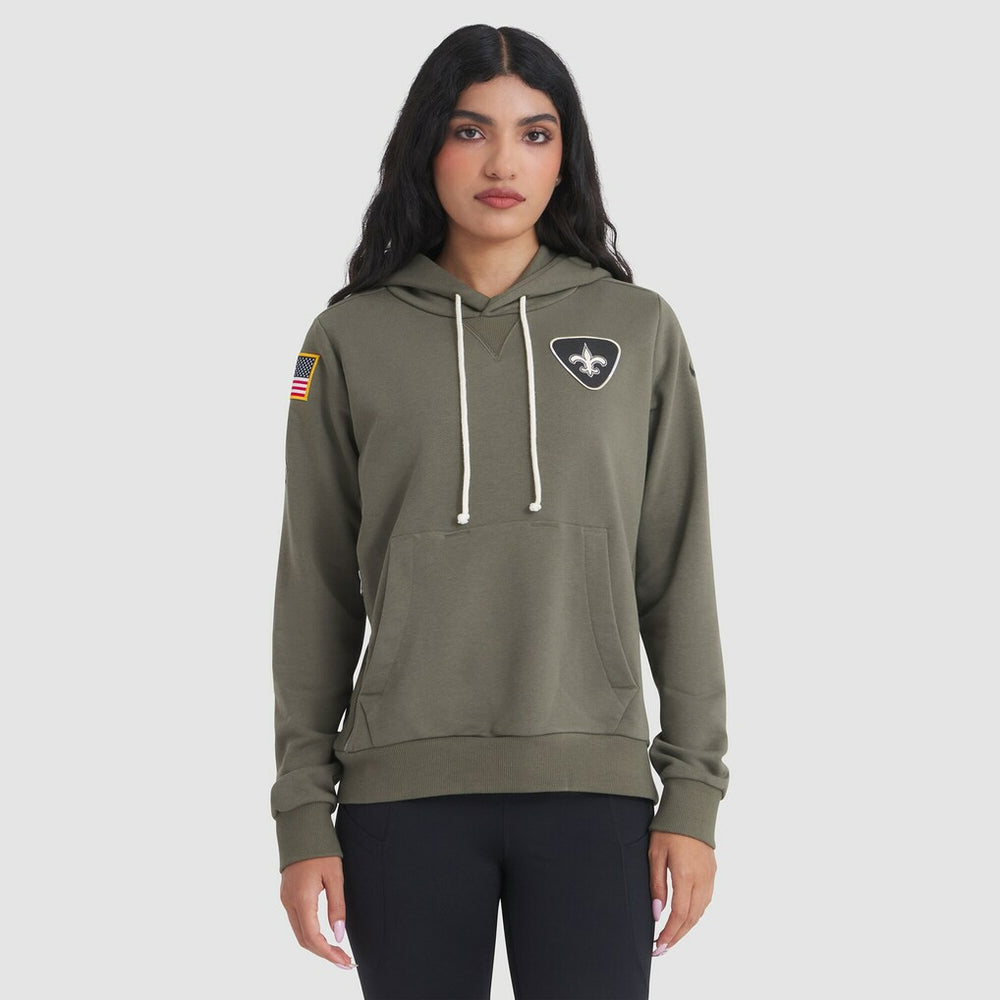 New Orleans Saints Nike Women's 2025 Salute to Service Sideline Standard Issue Dri-FIT Hoodie