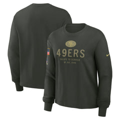 San Francisco 49ers Nike Women's 2025 Salute to Service Sideline Dri-FIT Long Sleeve T-Shirt
