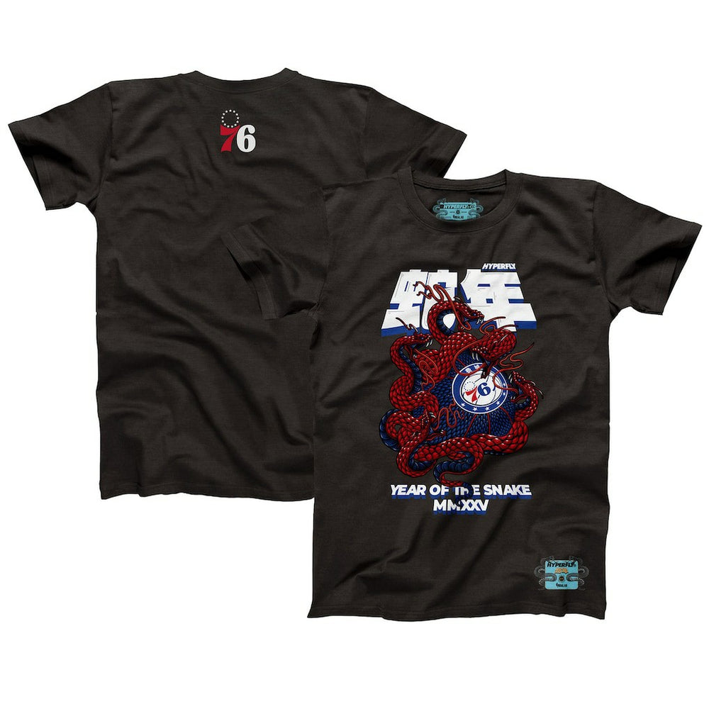 Philadelphia 76ers NBALab x Hyperfly Unisex Year of the Snake Lunar New Year Collection T-Shirt Discount