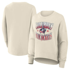Columbus Blue Jackets Fanatics Women's Oversized Slice Pullover Sweatshirt Discount
