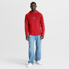 New Jersey Devils Fanatics Penalty Shot Long Sleeve Hoodie T-Shirt On Sale
