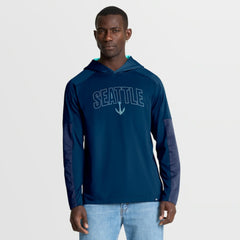 Seattle Kraken Fanatics Penalty Shot Long Sleeve Hoodie T-Shirt Outlet