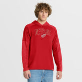 Detroit Red Wings Fanatics Penalty Shot Long Sleeve Hoodie T-Shirt On Sale