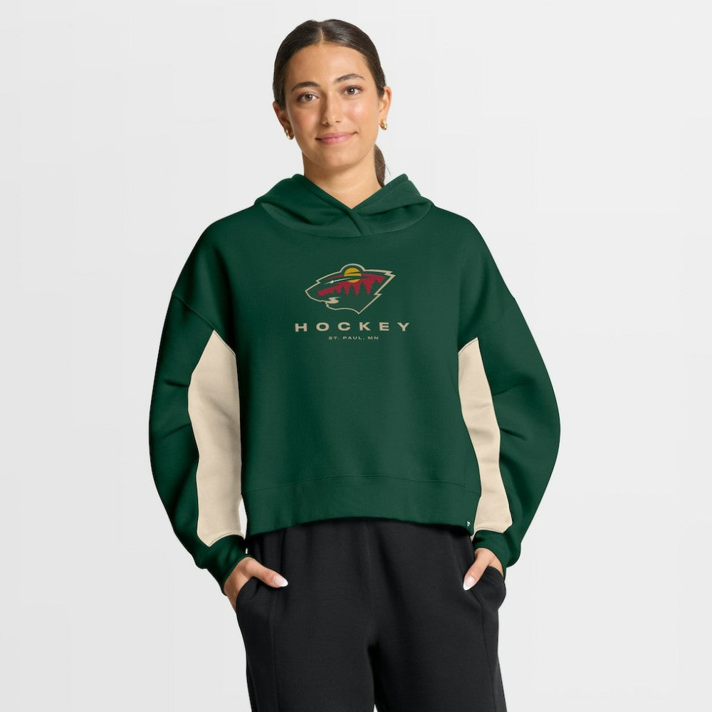 Minnesota Wild Fanatics Women's Back Check Boxy Hoodie Sale