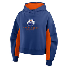 Edmonton Oilers Fanatics Women's Back Check Boxy Hoodie Sale