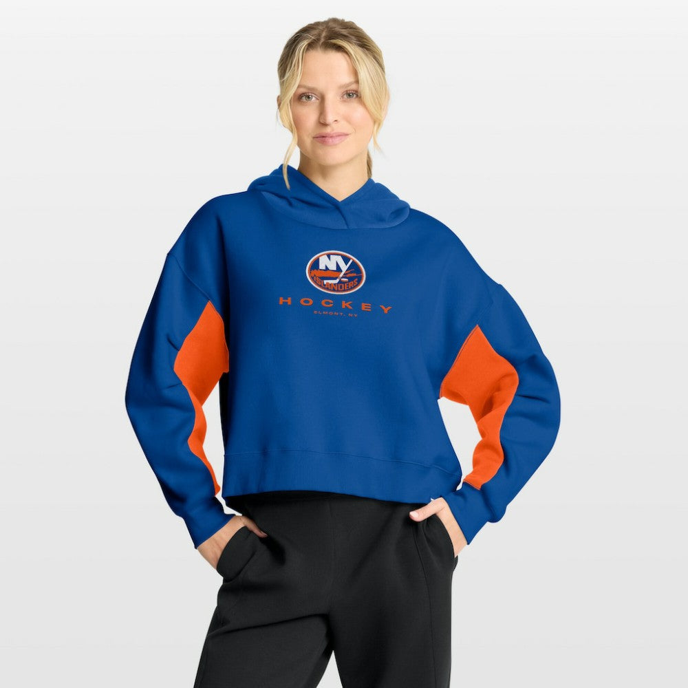 New York Islanders Fanatics Women's Back Check Boxy Hoodie Discount
