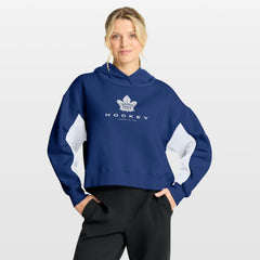 Toronto Maple Leafs Fanatics Women's Back Check Boxy Hoodie For Sale