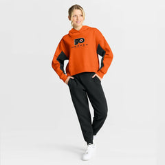 Philadelphia Flyers Fanatics Women's Back Check Boxy Hoodie On Sale