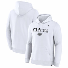 Los Angeles Kings Fanatics Unisex LA Strong Premium Fleece Pullover Hoodie Outlet
