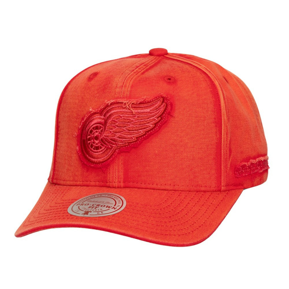 Detroit Red Wings Mitchell & Ness Downtown Snow Wash Pro-Crown Adjustable Hat Outlet