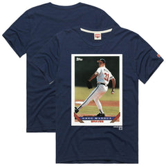Greg Maddux Atlanta Braves Homage 1993 Topps Baseball Card Player T-Shirt | MLB Outlet