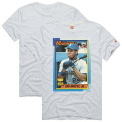 Ken Griffey Jr. Seattle Mariners Homage 1990 Topps Baseball Card Player T-Shirt | MLB Online