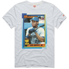 Ken Griffey Jr. Seattle Mariners Homage 1990 Topps Baseball Card Player T-Shirt | MLB Online