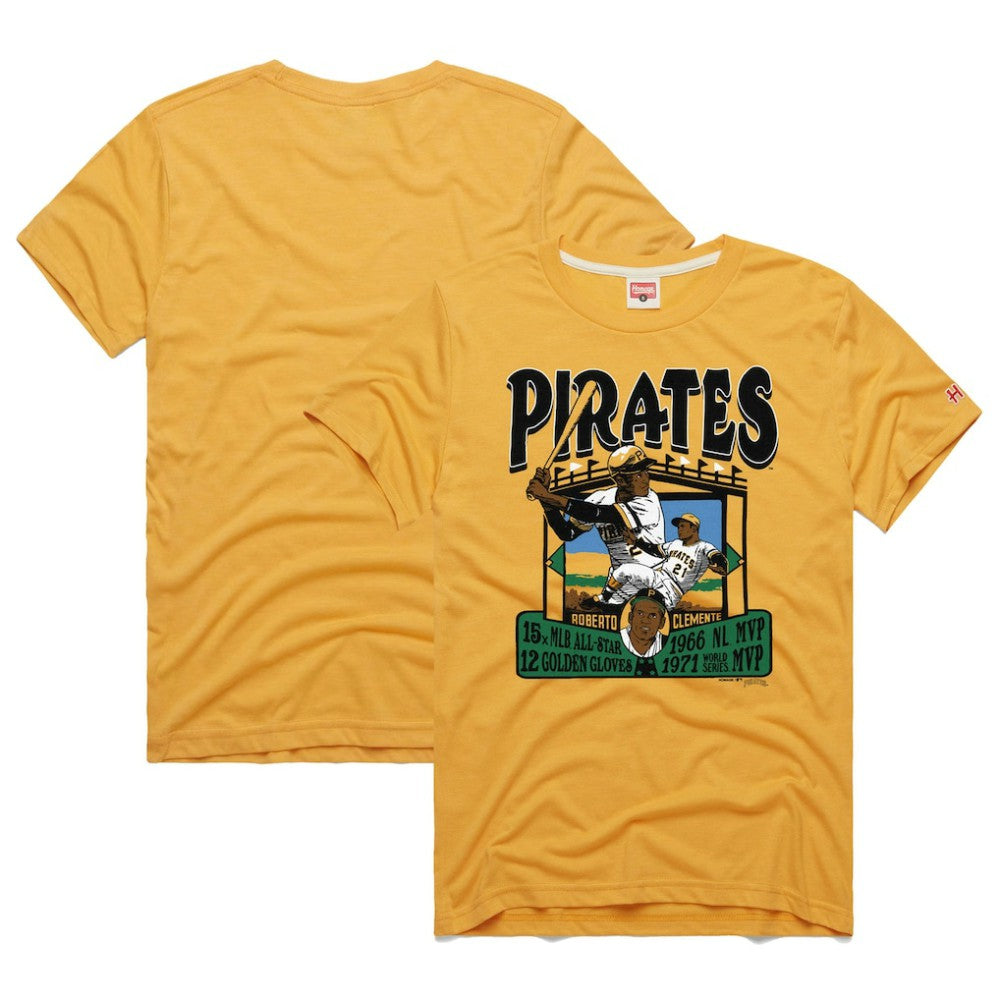 Roberto Clemente Pittsburgh Pirates Homage Graphic Player Tri-Blend T-Shirt | MLB Near me
