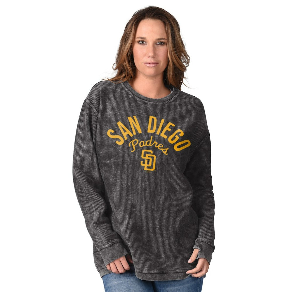 San Diego Padres G-III 4Her by Carl Banks Women's Comfy Cord Pullover Sweatshirt | MLB On Sale