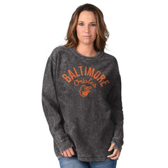 Baltimore Orioles G-III 4Her by Carl Banks Women's Comfy Cord Pullover Sweatshirt | MLB For sale