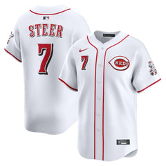 Spencer Steer Cincinnati Reds Nike Home Limited Player Jersey | MLB Sale