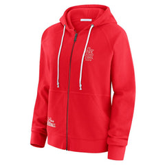 St. Louis Cardinals WEAR by Erin Andrews Women's Vintage Full-Zip Raglan Hoodie | MLB Shop