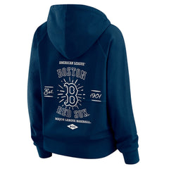 Boston Red Sox WEAR by Erin Andrews Women's Vintage Full-Zip Raglan Hoodie | MLB Outlet
