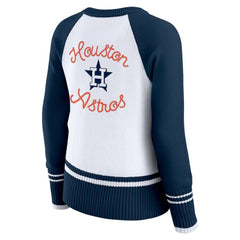 Houston Astros WEAR by Erin Andrews Women's Colorblock Raglan Sweater | MLB Discount