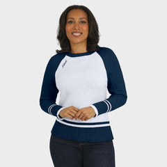 Houston Astros WEAR by Erin Andrews Women's Colorblock Raglan Sweater | MLB Discount