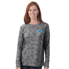 Detroit Lions MSX by Michael Strahan Women's Camo Performance Long Sleeve T-Shirt