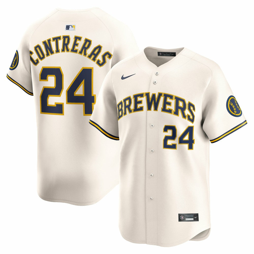 William Contreras Milwaukee Brewers Nike Home Limited Player Jersey | MLB Outlet