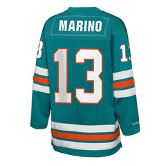 Miami Dolphins Mitchell & Ness Dan Marino Youth Hockey Fashion Jersey