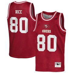 San Francisco 49ers Mitchell & Ness Jerry Rice Youth Retired Player NFL Basketball Fashion Jersey