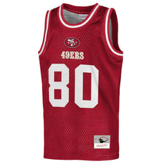 San Francisco 49ers Mitchell & Ness Jerry Rice Youth Retired Player NFL Basketball Fashion Jersey