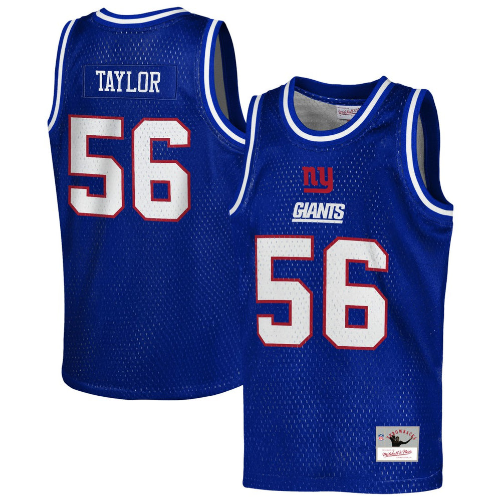 New York Giants Mitchell & Ness Lawrence Taylor Youth Retired Player NFL Basketball Fashion Jersey
