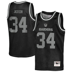 Las Vegas Raiders Mitchell & Ness Bo Jackson Youth Retired Player NFL Basketball Fashion Jersey