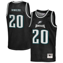 Philadelphia Eagles Mitchell & Ness Brian Dawkins Youth Retired Player NFL Basketball Fashion Jersey