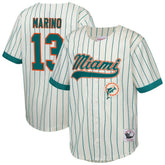 Miami Dolphins Mitchell & Ness Dan Marino Youth Retired Player Name & Number Baseball Jersey