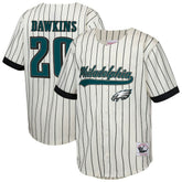 Philadelphia Eagles Mitchell & Ness Brian Dawkins Youth Retired Player Name & Number Baseball Jersey