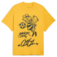 Manchester City 2025 FIFA Club World Cup Hoops T-Shirt Yellow - Puma