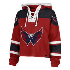 Washington Capitals '47 Women's Cropped Lacer Hoodie For Sale