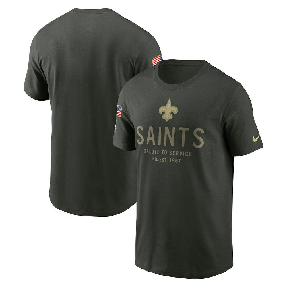 New Orleans Saints Nike 2025 Salute to Service Sideline Primary Edge Dri-FIT T-Shirt