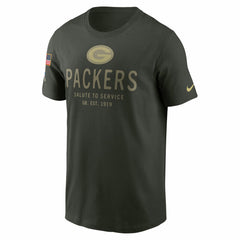 Green Bay Packers Nike 2025 Salute to Service Sideline Primary Edge Dri-FIT T-Shirt