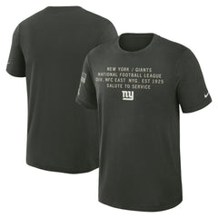 New York Giants Nike 2025 Salute to Service Sideline Slub Dri-FIT T-Shirt